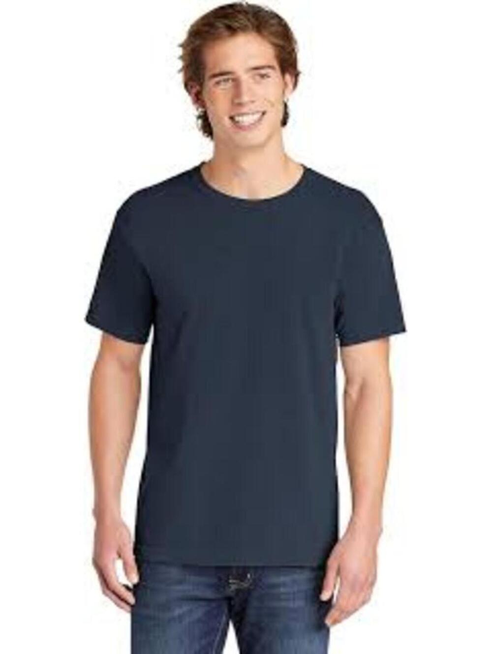 Comfrt dark navy blue crew neck t-shirt. Size small